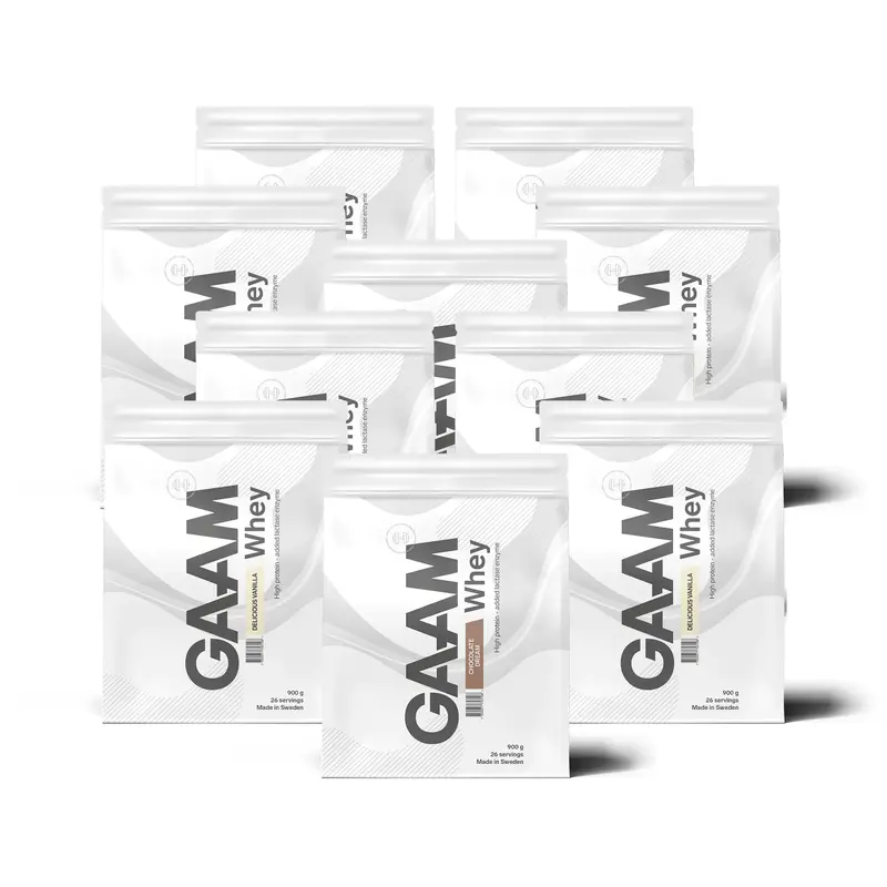10 x GAAM Whey 900 g