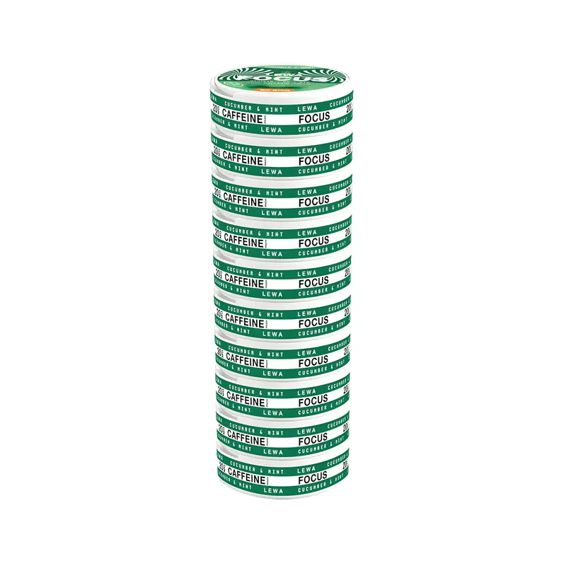 10 x LEWA Focus No Nico Cucumber/Mint