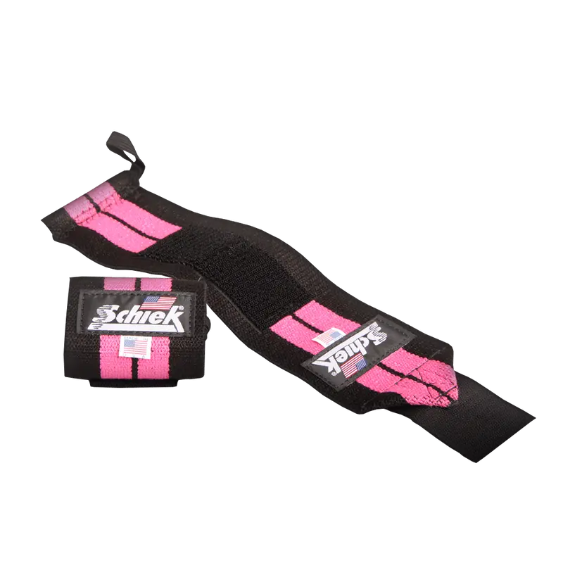 12" Heavy Duty Wrist Wraps - Pink