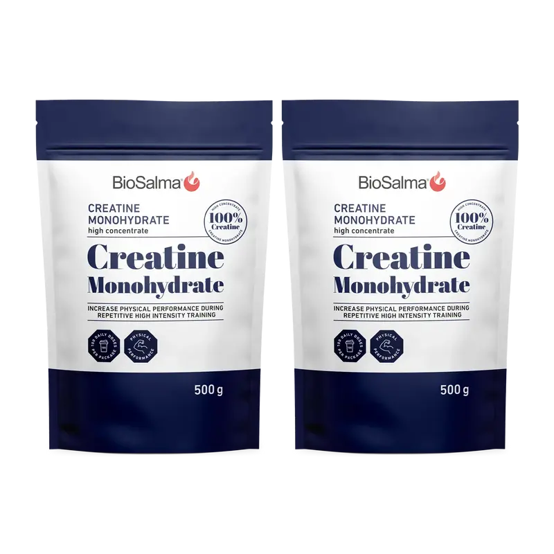 2 x BioSalma Creatine Monohydrat 500 g