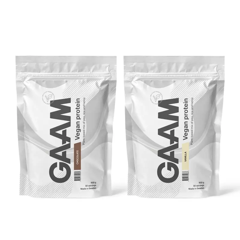 2 x GAAM Vegan Protein 900 g