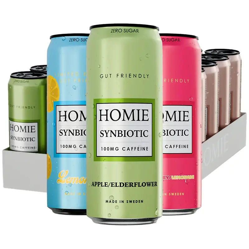 24 x Homie Wake Up Synbiotic 330 ml Mixflak