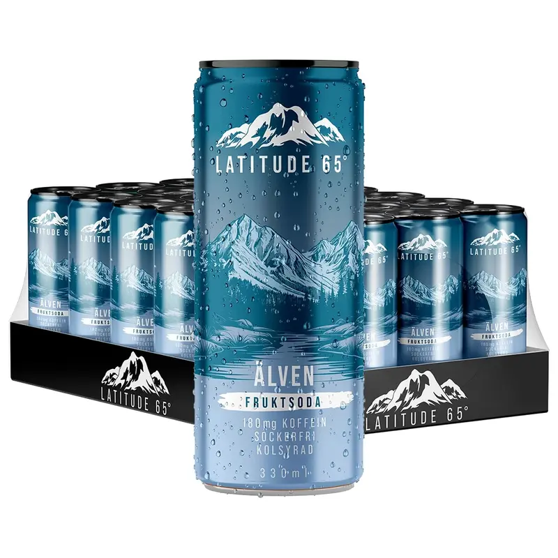 24 x Latitude 65 330 ml Älven - Fruktsoda