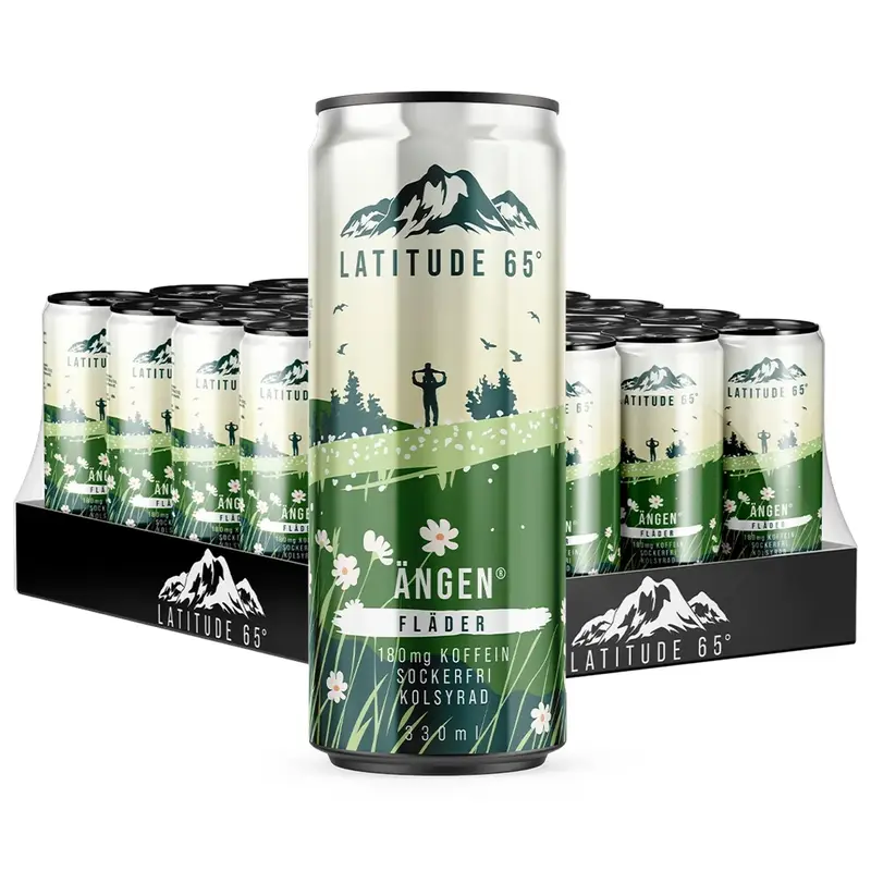24 x Latitude 65 330 ml Ängen - Fläder