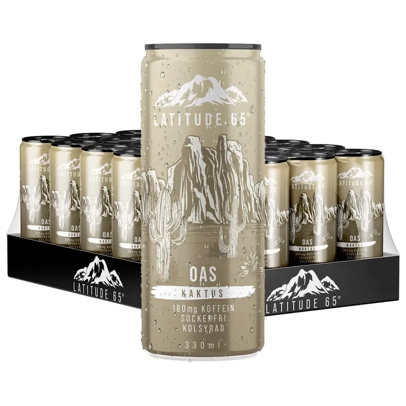 24 x Latitude 65 330 ml Oas - Kaktus