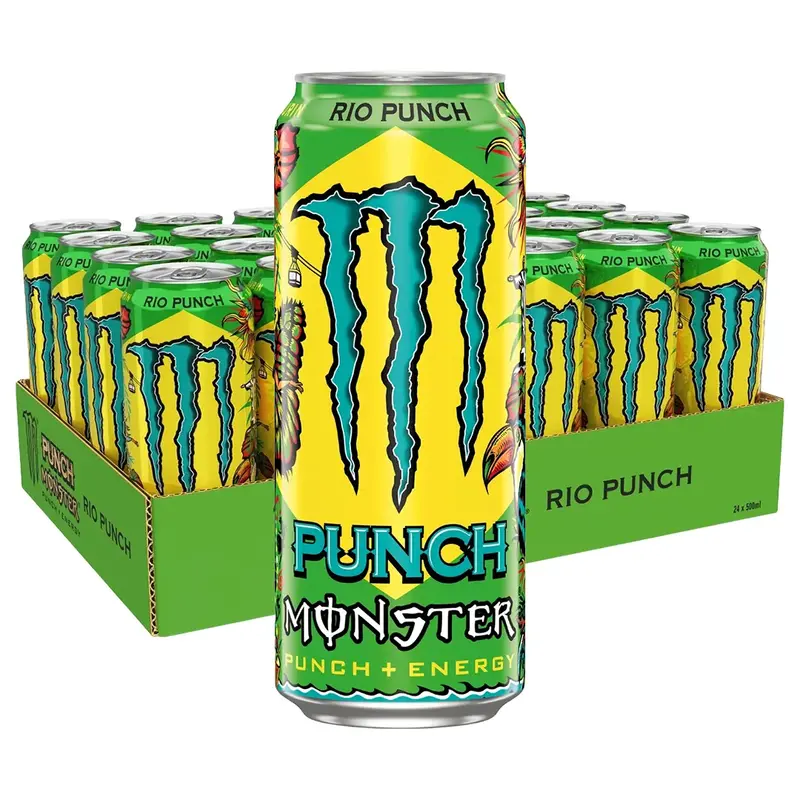 24 x Monster Energy 500 ml Juiced Rio Punch