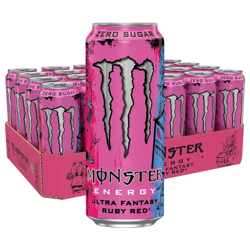 24 x Monster Energy 500 ml Ruby Red