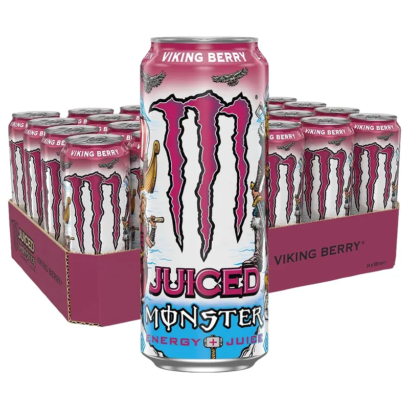 24 x Monster Energy 500 ml Viking Berry
