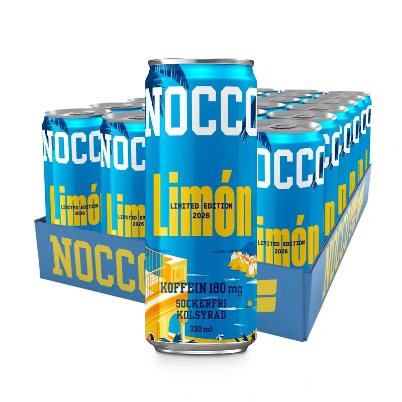 24 x NOCCO BCAA 330 ml Limón SUPER DEAL