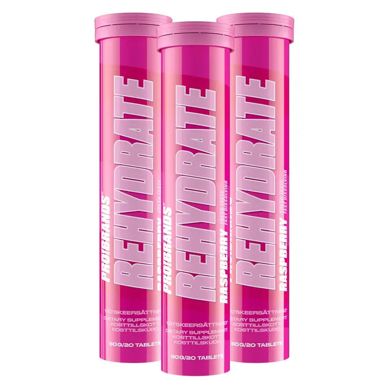 3 x Pro Brands Rehydrate 20 Tabs