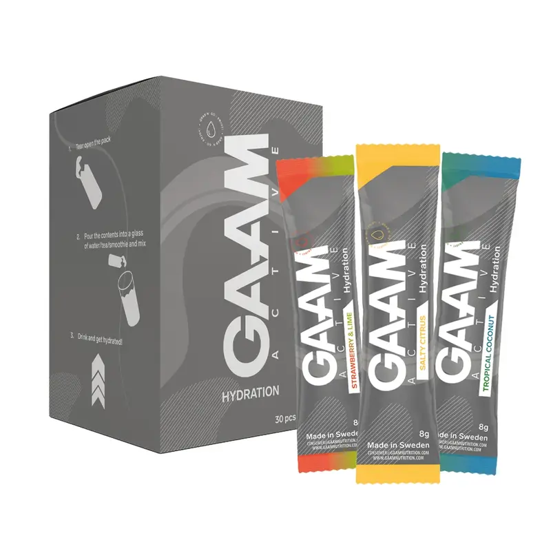 30 x GAAM Active Hydration 8 g Elektrolyter