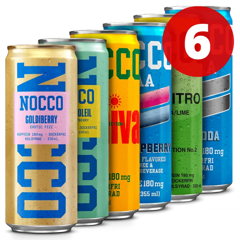 6 Mixed NOCCO - 6x330ml. (inkl. SE pant)