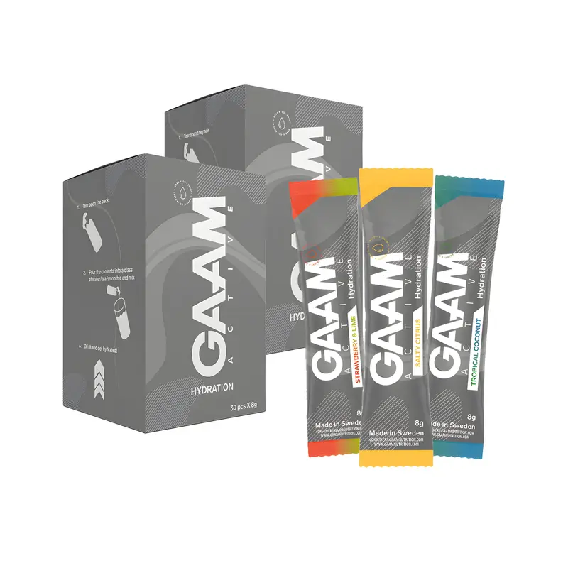 60 x GAAM Active Hydration 8 g Elektrolyter