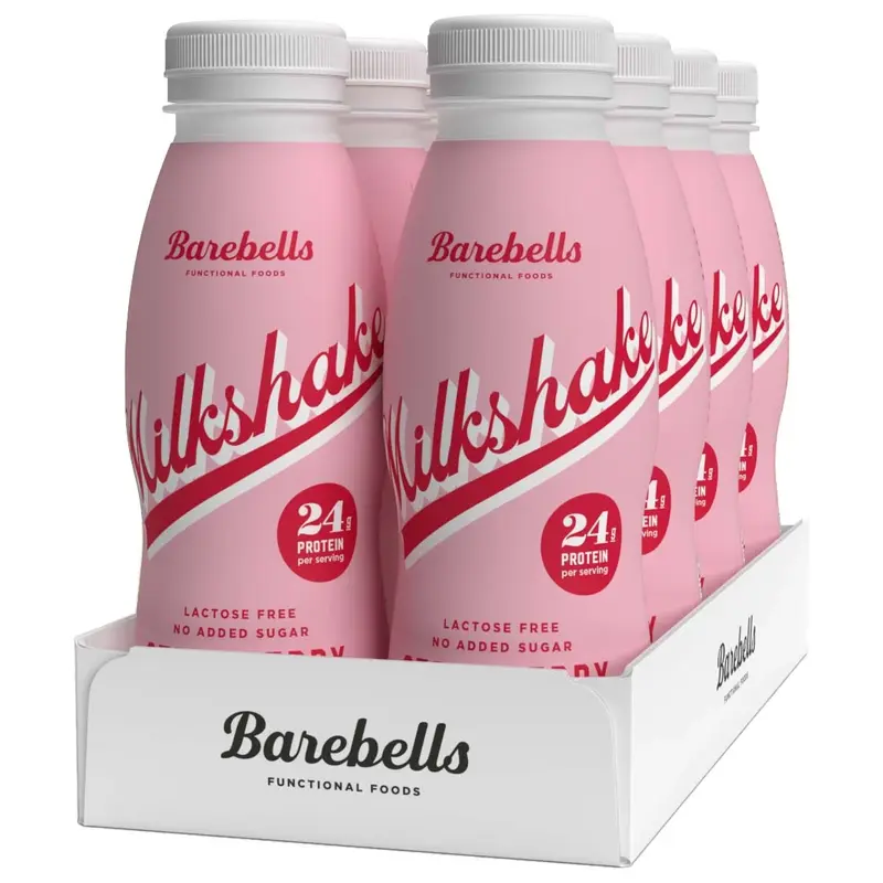 8 x Barebells Milkshake 330 ml Strawberry