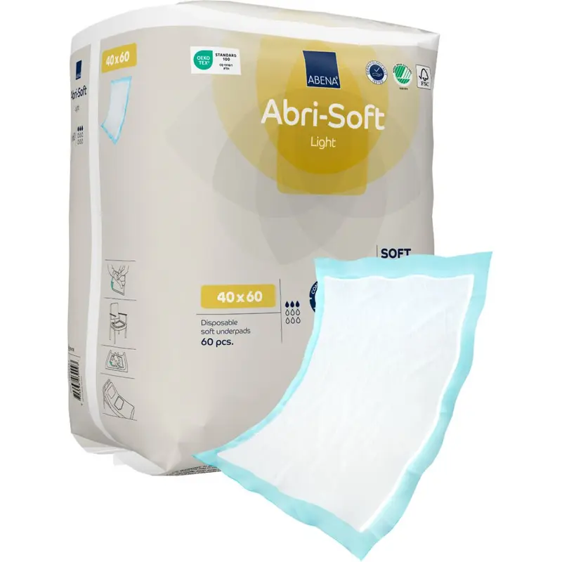 Abena Abri-soft Light Underlägg 60x40 cm | 60 st