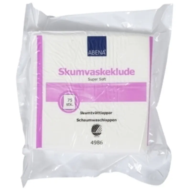 Abena Skumtvättlappar 19x19cm x 2,8mm super soft engångs | st