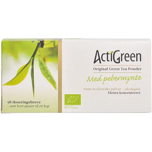 ActiGreen Grönt Te Med Pepparmynta Acti Green | 40 påsar