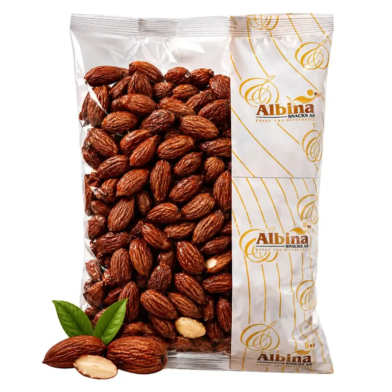 Albina Mandlar Grova Rostade & Saltade 1kg – Krispiga Premium-nötter