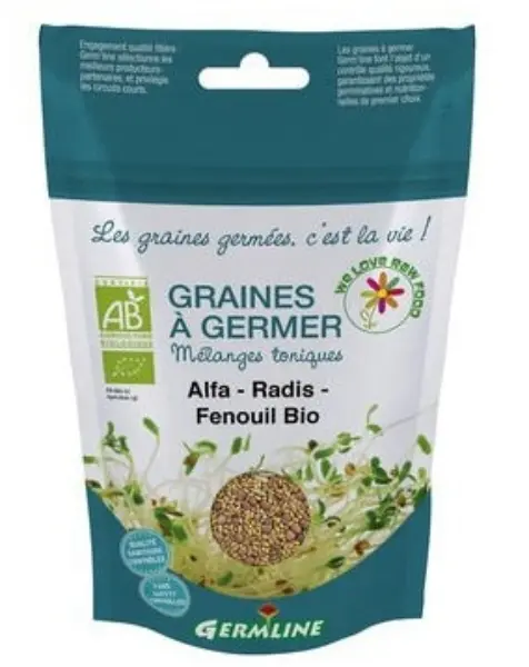 Alfalfa-rädisa-fänkålblandning, 150 g