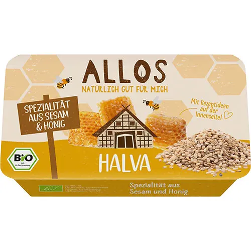 Allos Halva Sesam/honung Dessert Ekologisk | 75 g