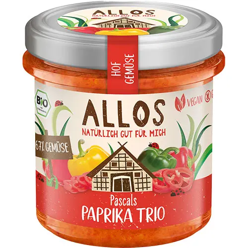 Allos Pålägg Paprika Trio Ekologisk | 135 g