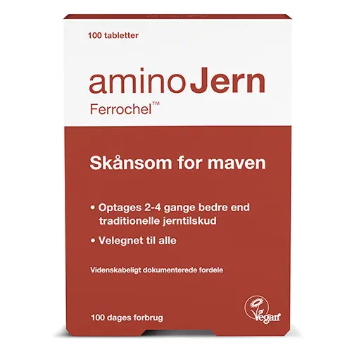 aminoJern Järntillskott | 100 tabletter