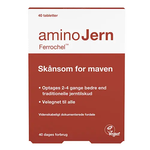 aminoJern Järntillskott | 40 tabletter