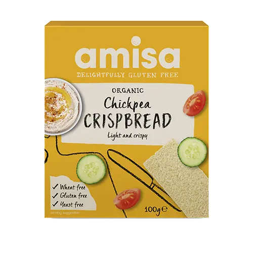 Amisa Knäckebröd Med Kikärtor Glutenfritt Ekologisk | 100 g