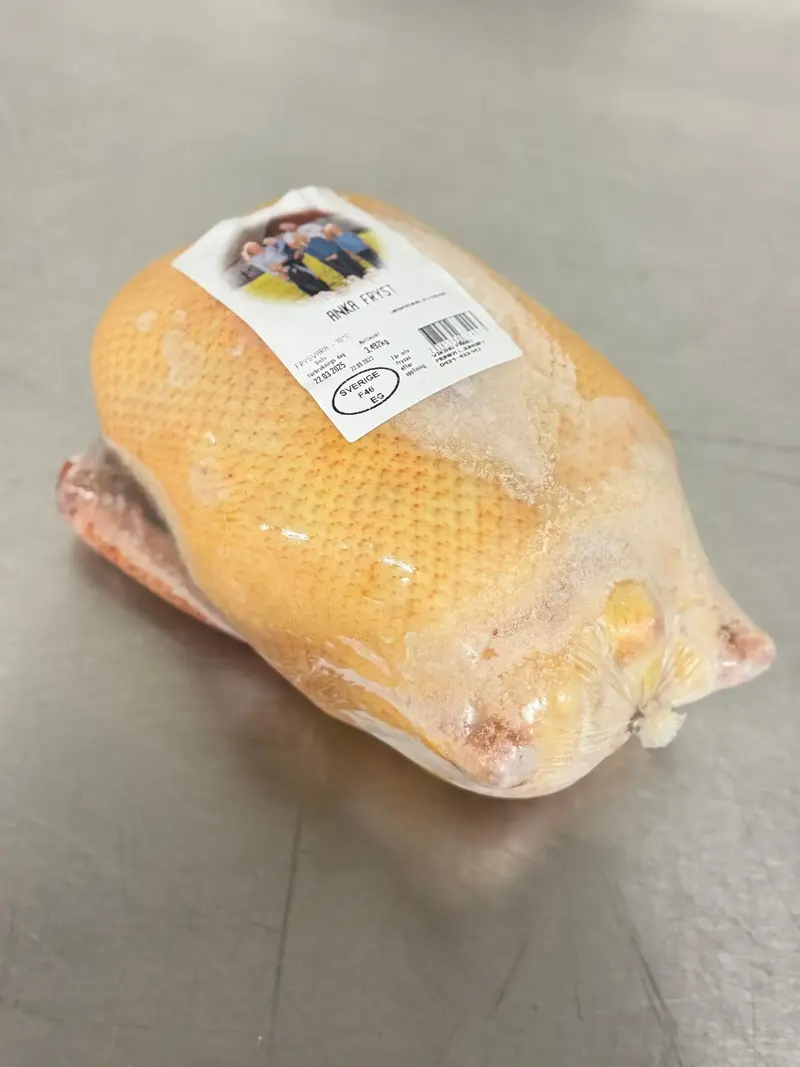 Anka gårdsmärkt fryst