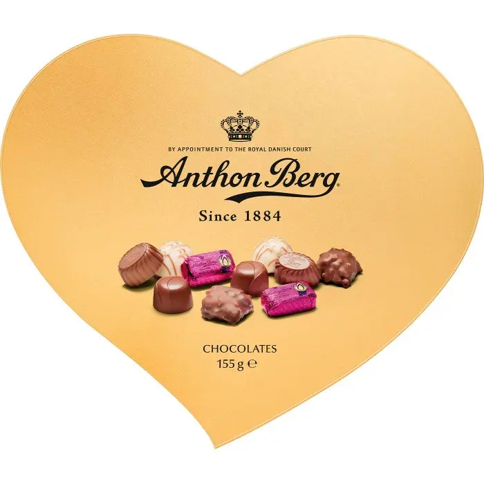 Anthon Berg Hjärtformad Guldask 155g