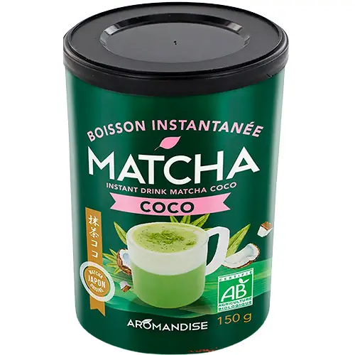 Aromandise Matcha Instant latté Coconut Ekologisk | 150 g
