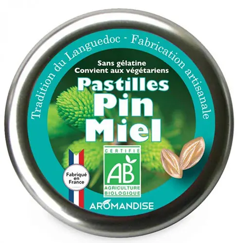Aromandise Pastiller Ekologiska | Honung och Tallbarr