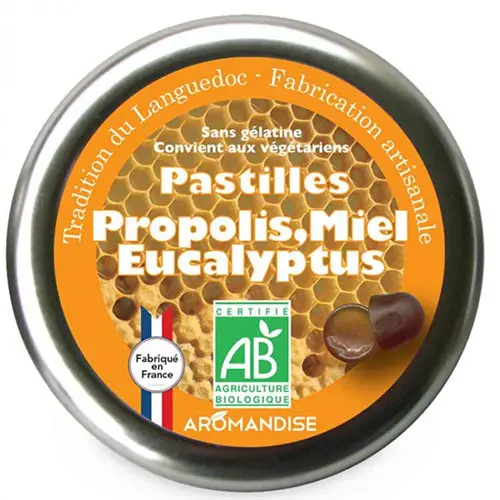 Aromandise Pastiller Ekologiska | Propolis, Honung & Eukalyptus