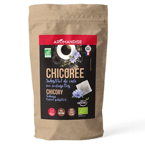 Aromandise Rostad Cikoria Kaffeersättning Ekologisk | 25 påsar