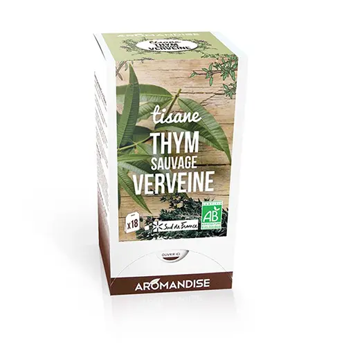 Aromandise Timjan te med citronverbena Ekologisk | 18 påsar