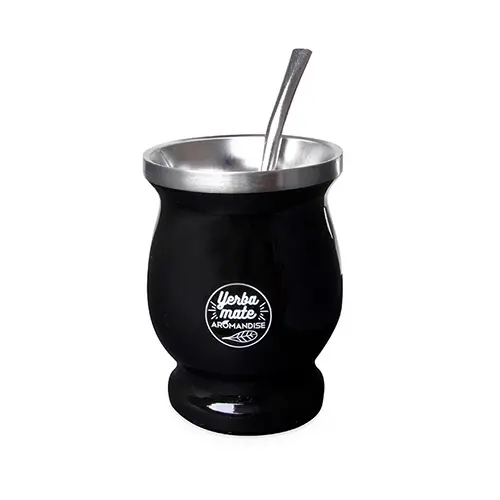 Aromandise Yerba Mate Kalebass Kopp 230 Ml Med Bombilla Sugrör