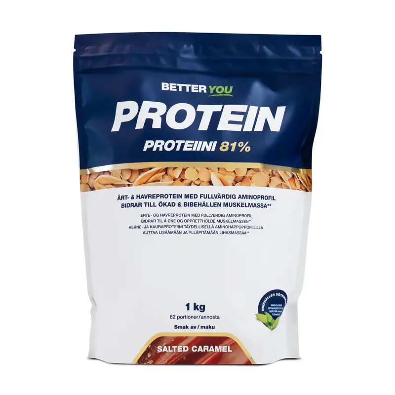 Ärt- och havreprotein 1 kg - Salted Caramel