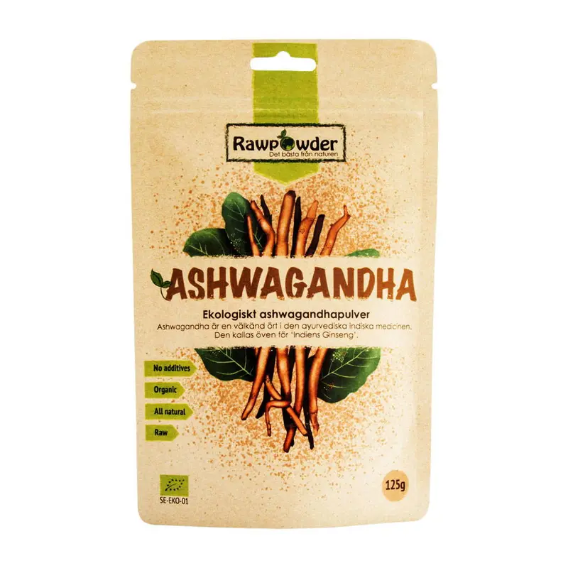 Ashwagandha, 125g pulver ekologisk