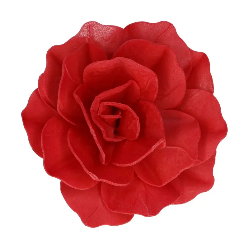 Ätbar blomma Wafer Ros Röd