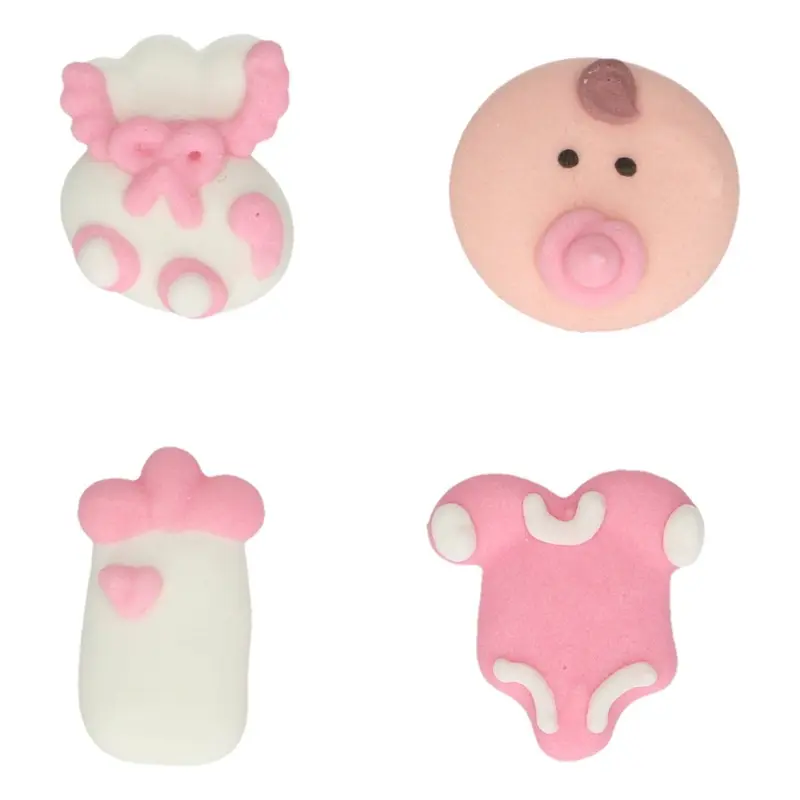 Ätbar dekoration Bebis rosa