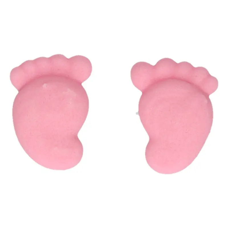 Ätbar dekoration Bebisfötter rosa