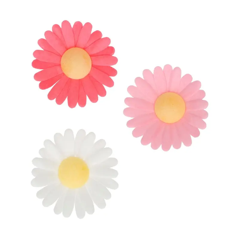 Ätbar dekoration Daisy blommor Wafer