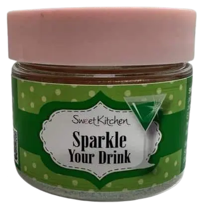 Ätbart glitter Sparkle your drink Grön