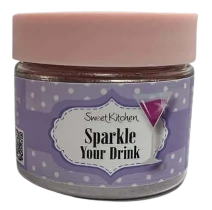 Ätbart glitter Sparkle your drink Lila