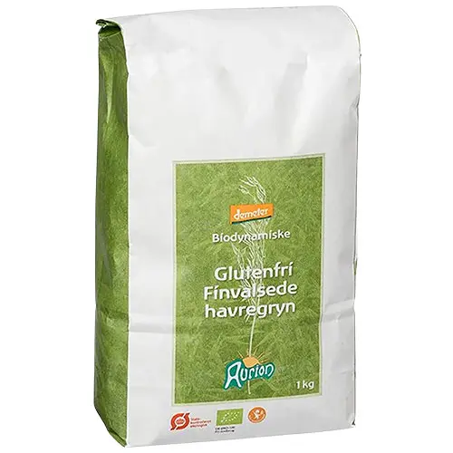 Aurion Glutenfria Havregryn, Fina Ekologisk Demeter | 1 kg