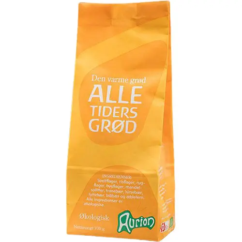 Aurion Grötblandning M. Spelt, Risflingor, Tranbär Mm. Ekologisk | 700 g
