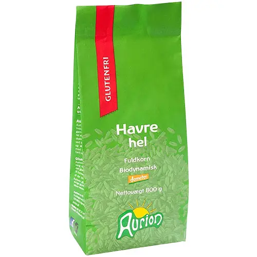 Aurion Hel Havre Glutenfri Ekologisk Demeter | 800 g