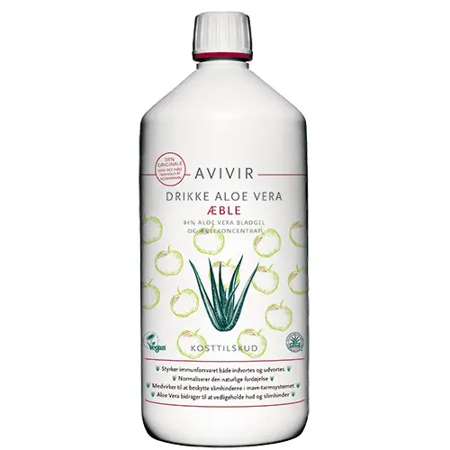 Avivir Dryck Aloe Vera Äpple | 1 liter