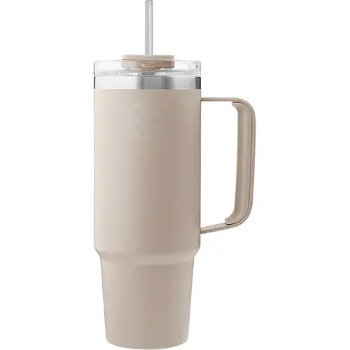 AYA&IDA Thermo Cup With Straw | Cream Beige