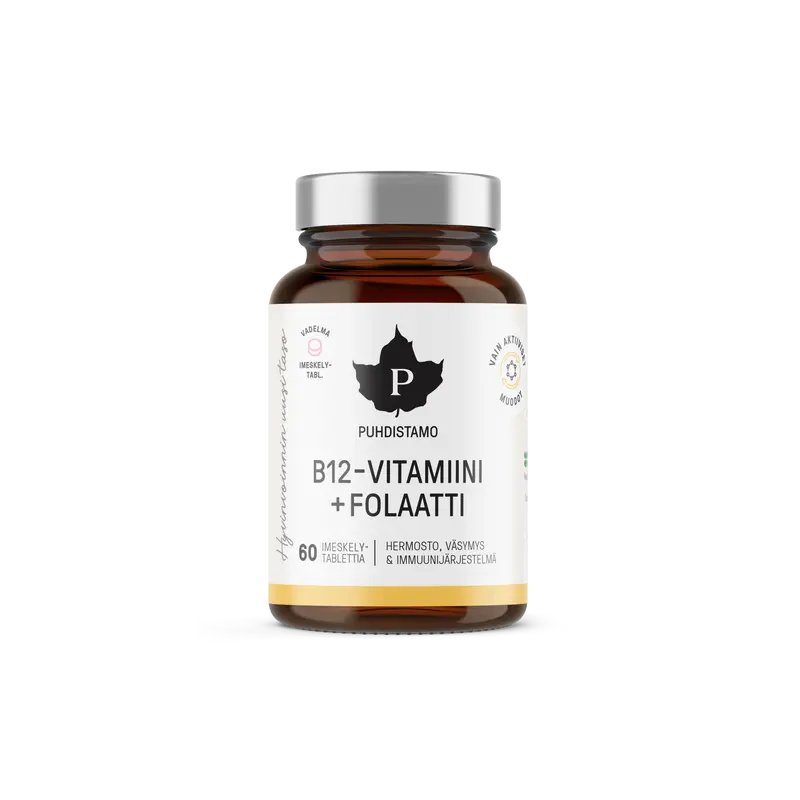 B12-vitamin + folat, hallonsmak
